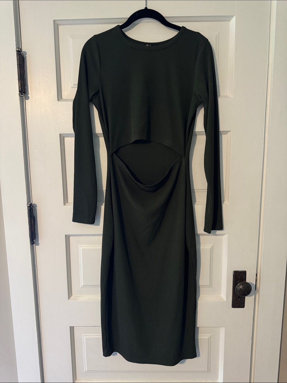Green Dress with Cutout